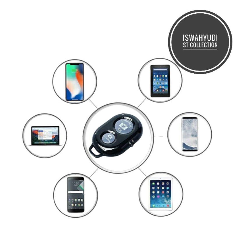 ISC - Remote Smartphone Bluetooth Remote Shutter Kamera Android IOS - Bulat