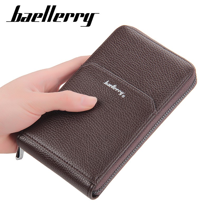 BAELLERRY D9003 Dompet Pria Wanita Panjang Bahan Kulit PU Leather Premium WATCHKITE WKOS