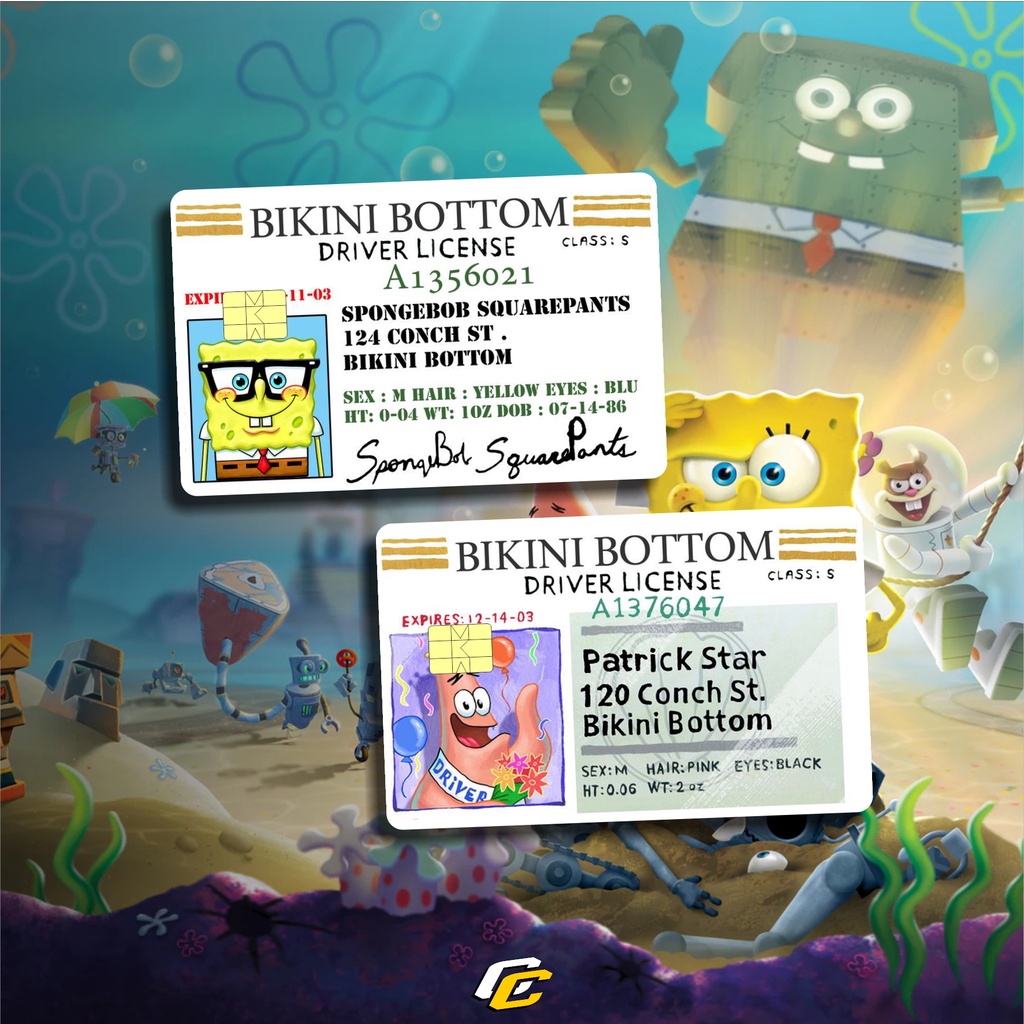 

STICKER PELINDUNG KARTU SKIN CARD ATM SIM KTP E-MONEY STIKER MOTIF SPONGEBOB LEM KUAT SUDAH DILAPISI ANTI GORES