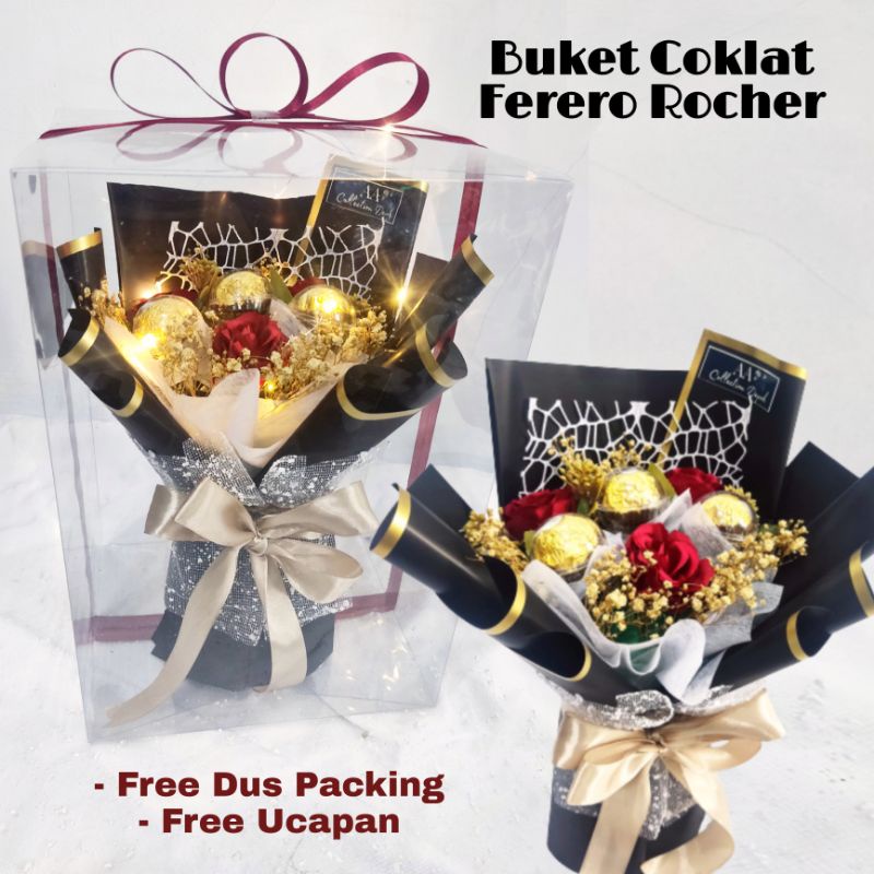

BUKET BUNGA COKLAT FERERO ROCHER PREMIUM