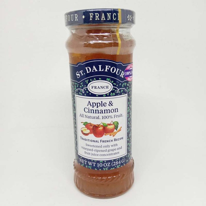 

ST DALFOUR APPLE & CINAMON JAM 284 G - Selai Olesan