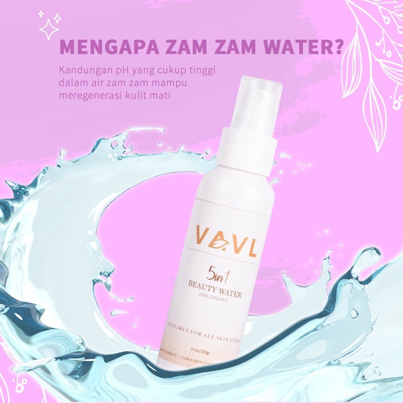 VAVL Beauty Water Blemish [Strong] 100gr Saffron Face Mist BLEMISH Beauty Water/ Face Spray BPOM