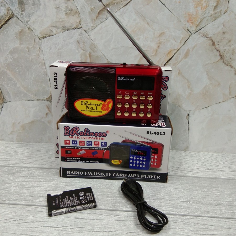 COD Speaker Radio FM, USB, TF Card MP3 Player Rolinson RL-4013 Protable