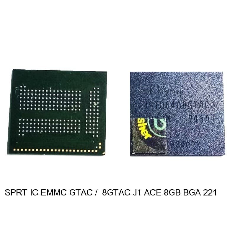 SPRT IC EMMC GTAC / 8GTAC J1 ACE 8GB BGA 221