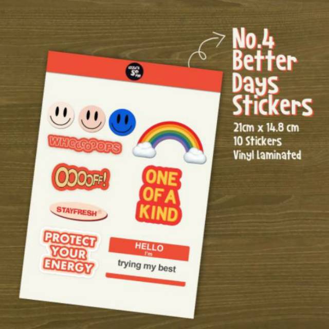 

Sticker Vinyl Aesthetic - Better Days
