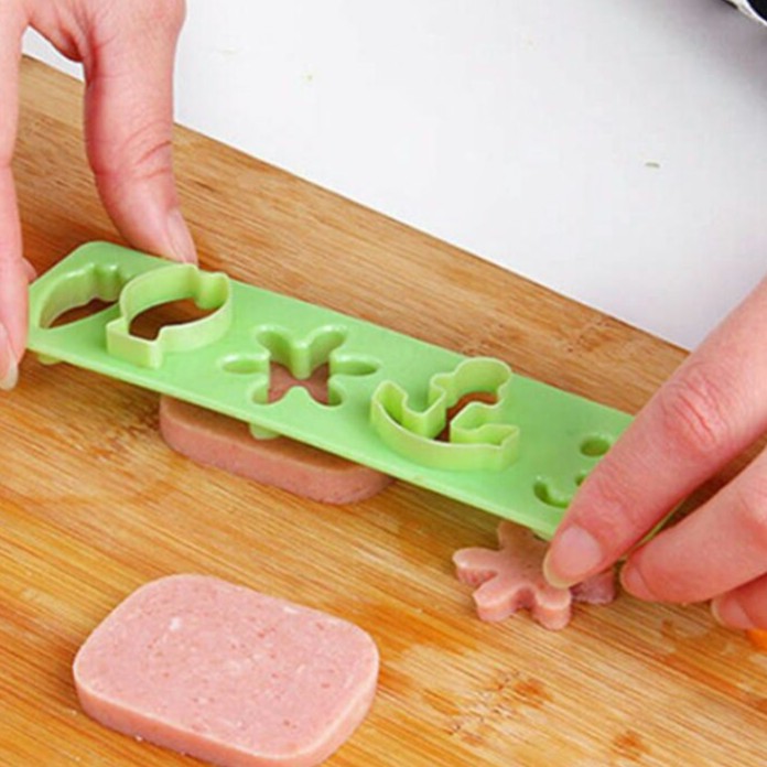 Cetakan Nasi Set Isi 4 Kelinci Bunga Lumba Lumba dan Cetakan Sayur Cheese - Cetakan Nasi Bento Lucu Isi 4 - Cetakan Nasi Animal