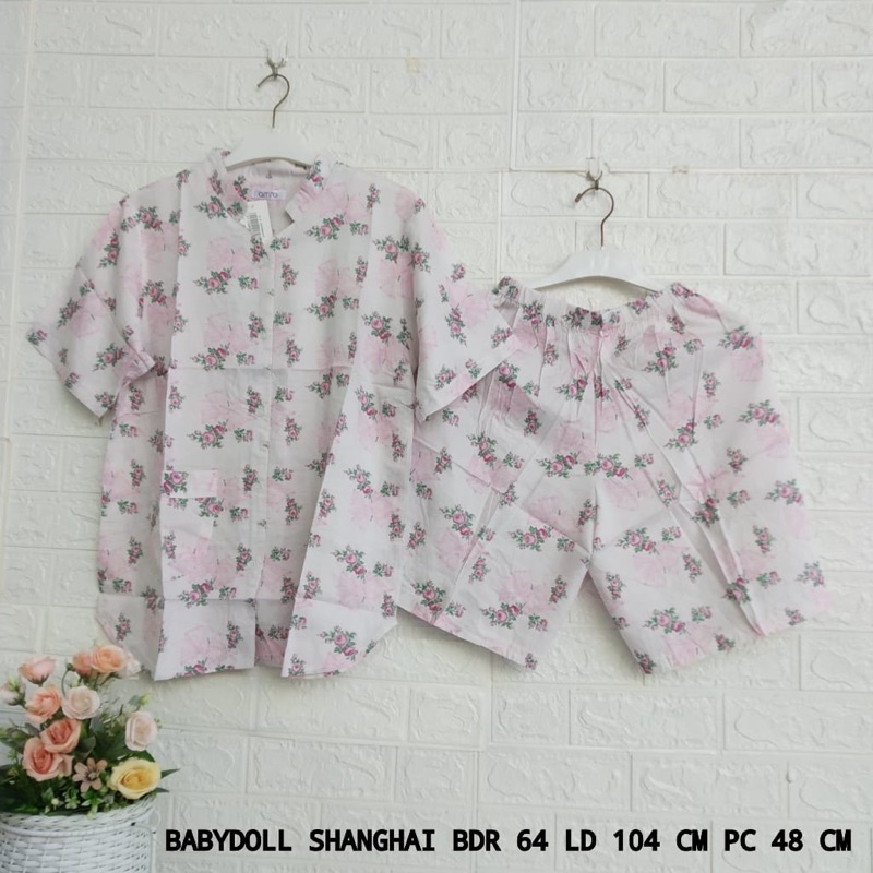 Setelan rayon lengan pendek celana pendek Amro (BDR)