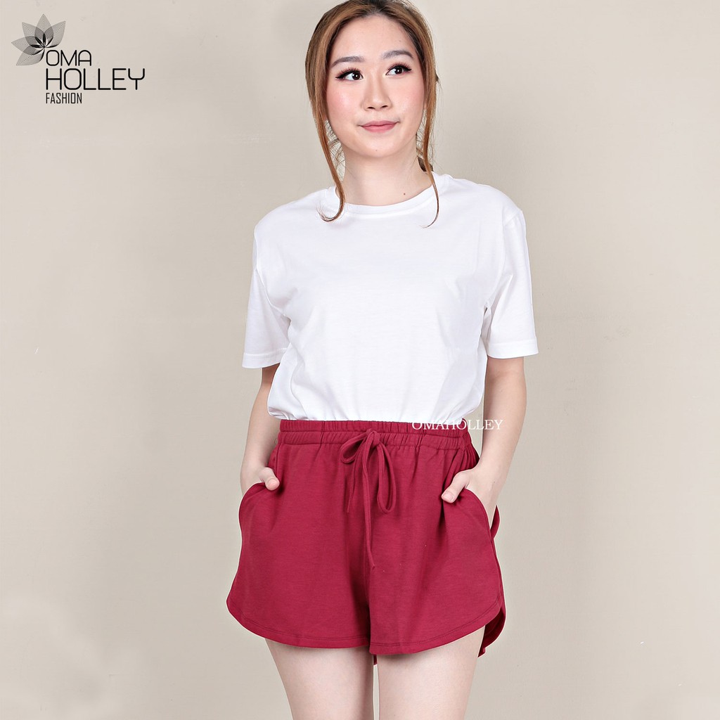(COD) OH Fashion Hot Pants Wanita Baby Terry #7096/7530