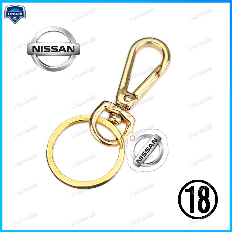 Set Gantungan Kunci Kreatif Bahan Metal Dengan logo Nissan