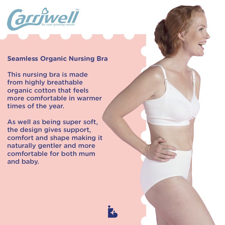 Carriwell Seamless Organic Nursing Bra | Bra Menyusui | BH Menyusui