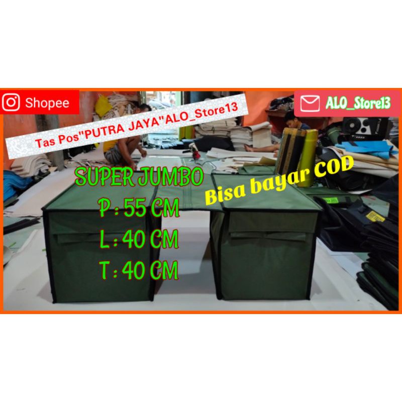 TAS POS PUTRA JAYA / TAS OBROK / TAS MOTOR / SUPER JUMBO /  SRANDUL / Tas POS SUPER JUMBO