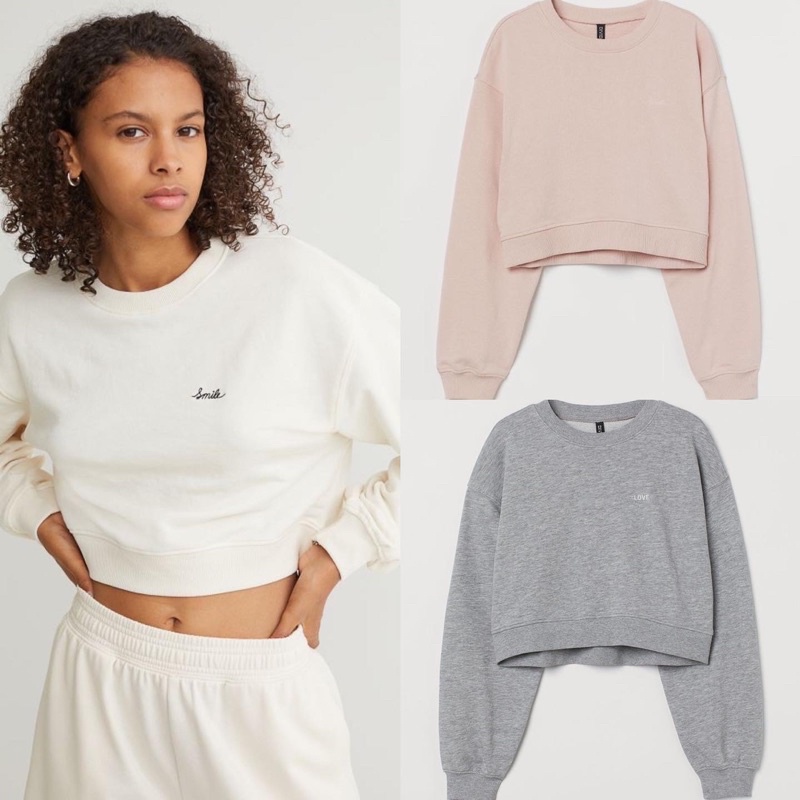 Cropped Sweatshirt / Crop sweatshirt 8 warna