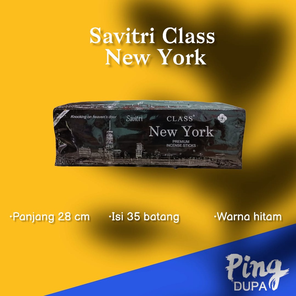 Dupa Kota New York Renteng By Savitri Class India Isi 35 Batang Hio