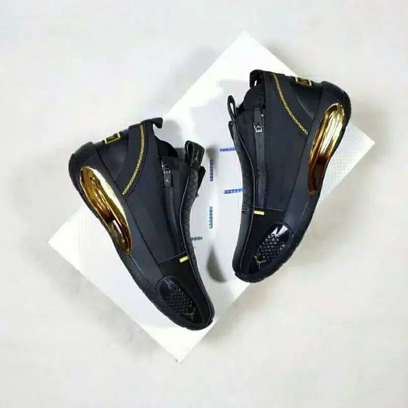 Nike Air Jordan 34 Black Gold Zipper