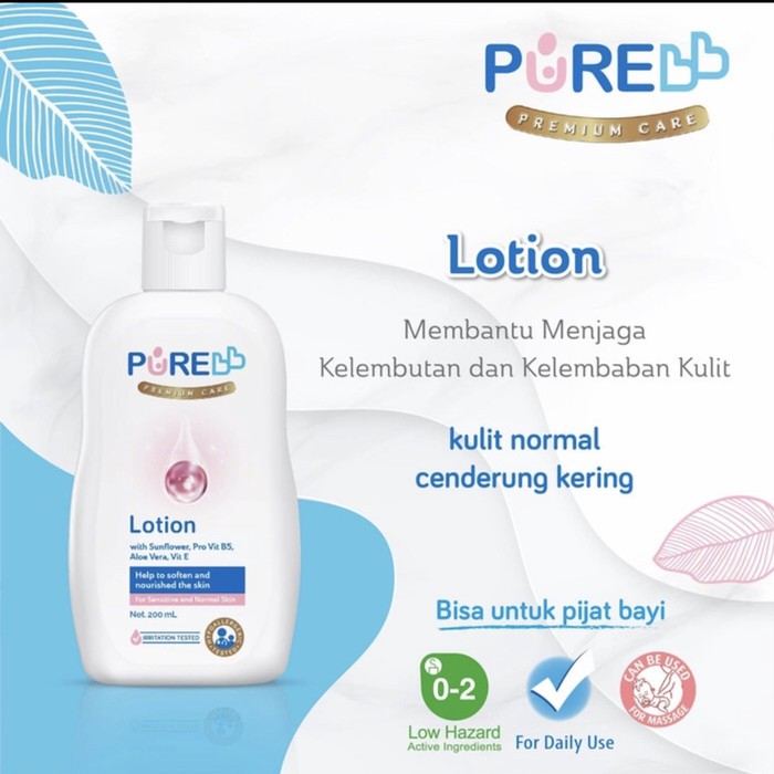 Pure BB Lotion 200ml 80ml Pure Baby