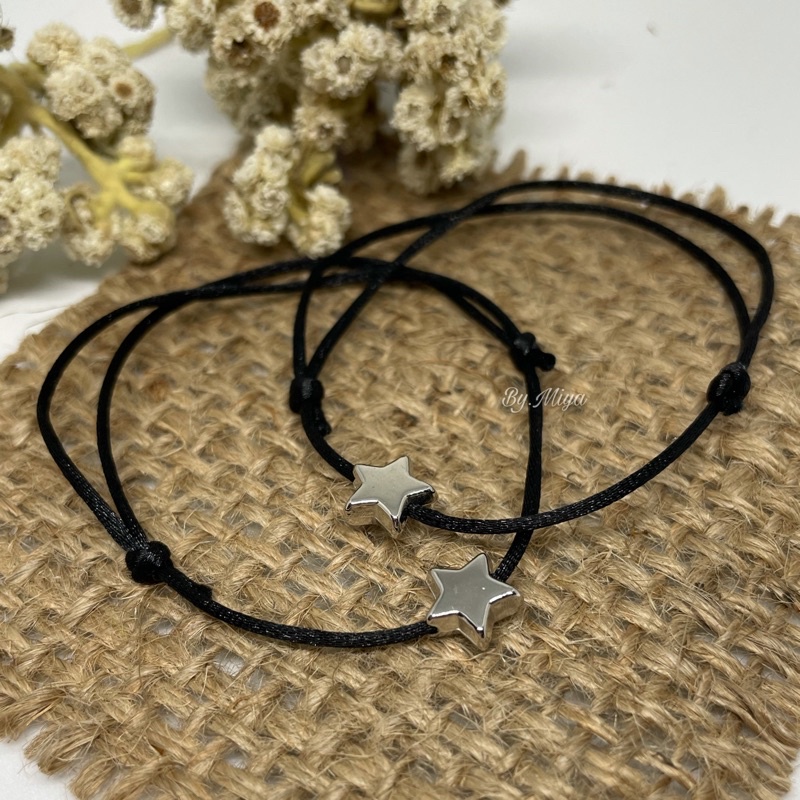 Gelang tali couple / Gelang couple sahabat / Gelang couple pasangan / Gelang bintang