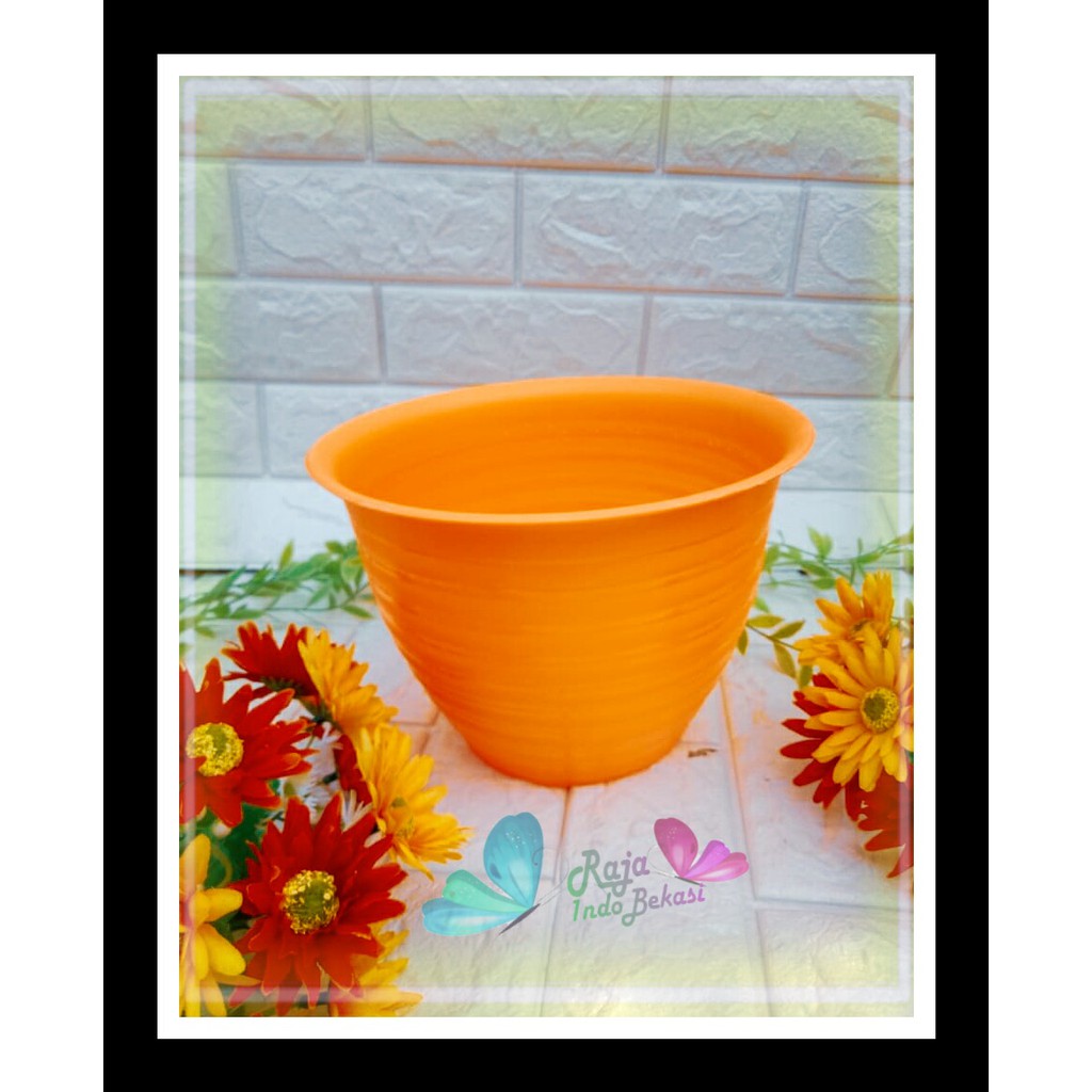 Pot Madu 25 Warna Orange Biru Pink - Ukuran Mirip Pot 21 Cm Tawon