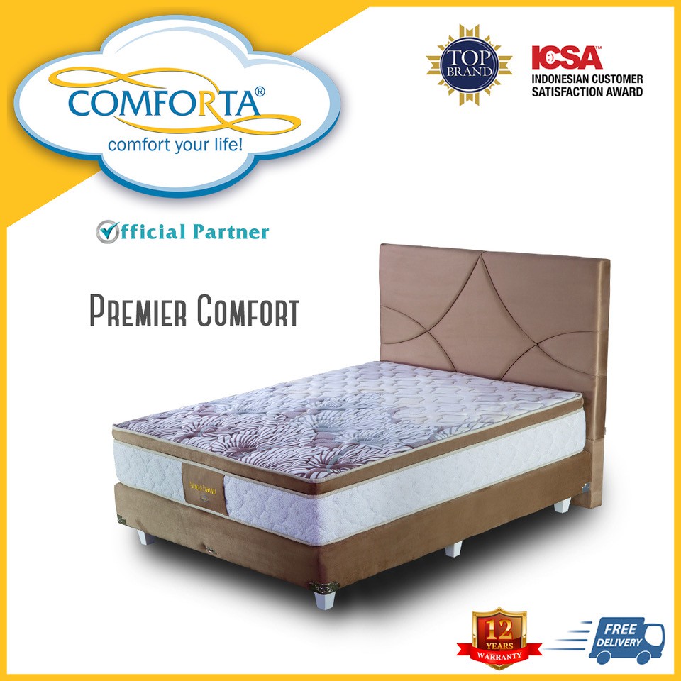Comforta Premier Comfort Full Bed Set 160 180 200 100 120 Shopee Indonesia