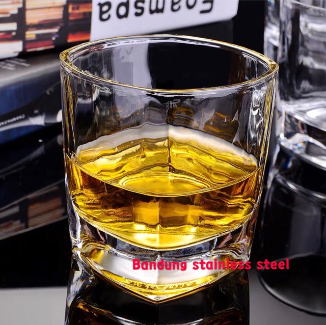 6 pcs gelas whiskey beer bir vodka kaca tebal cangkir old fashioned