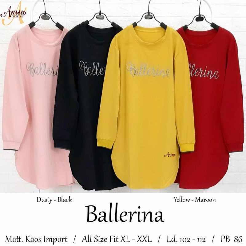 Kaos cewek | kaos Tunik | ballerina kaos by anisa