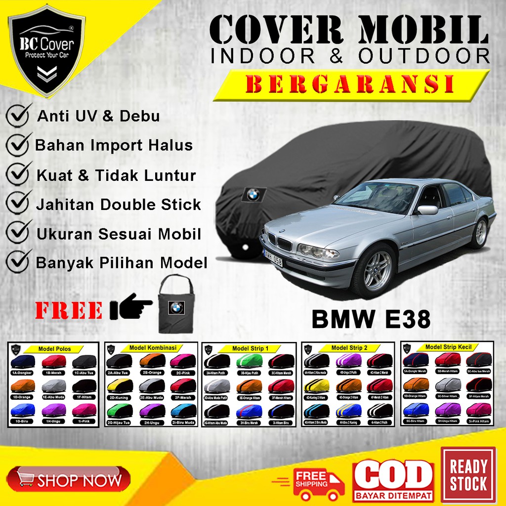 Body Cover Mobil Sedan BMW E38, Sarung Mobil BMW Seri 7 E38, Mantel Selimut Tutup Pelindung