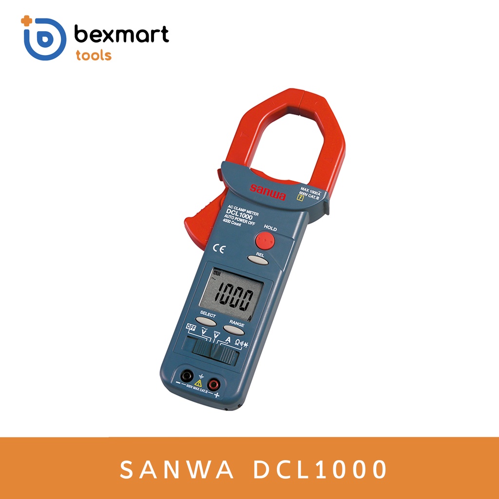 SANWA DCL1000 Tang Ampere Clamp Ampere 1000A AC/DCL 1000/DCL-1000