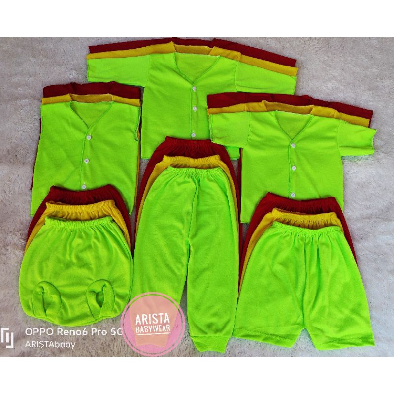 Paket Newborn baju+celana bayi RAINBOW