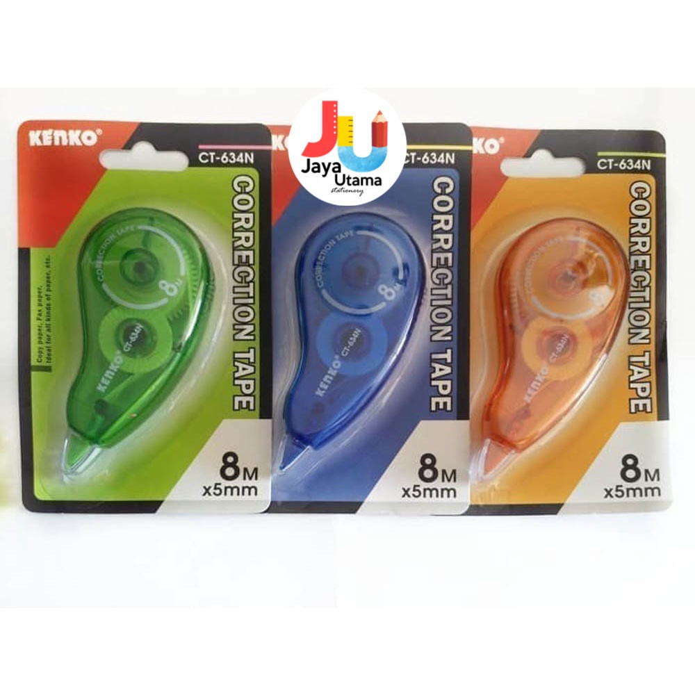 

Kenko Correction Tape Tip Ex Kertas Ct-634N 8 Meter