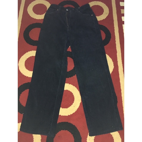 Corduroy Pants Bobson Jeans Black Straight second