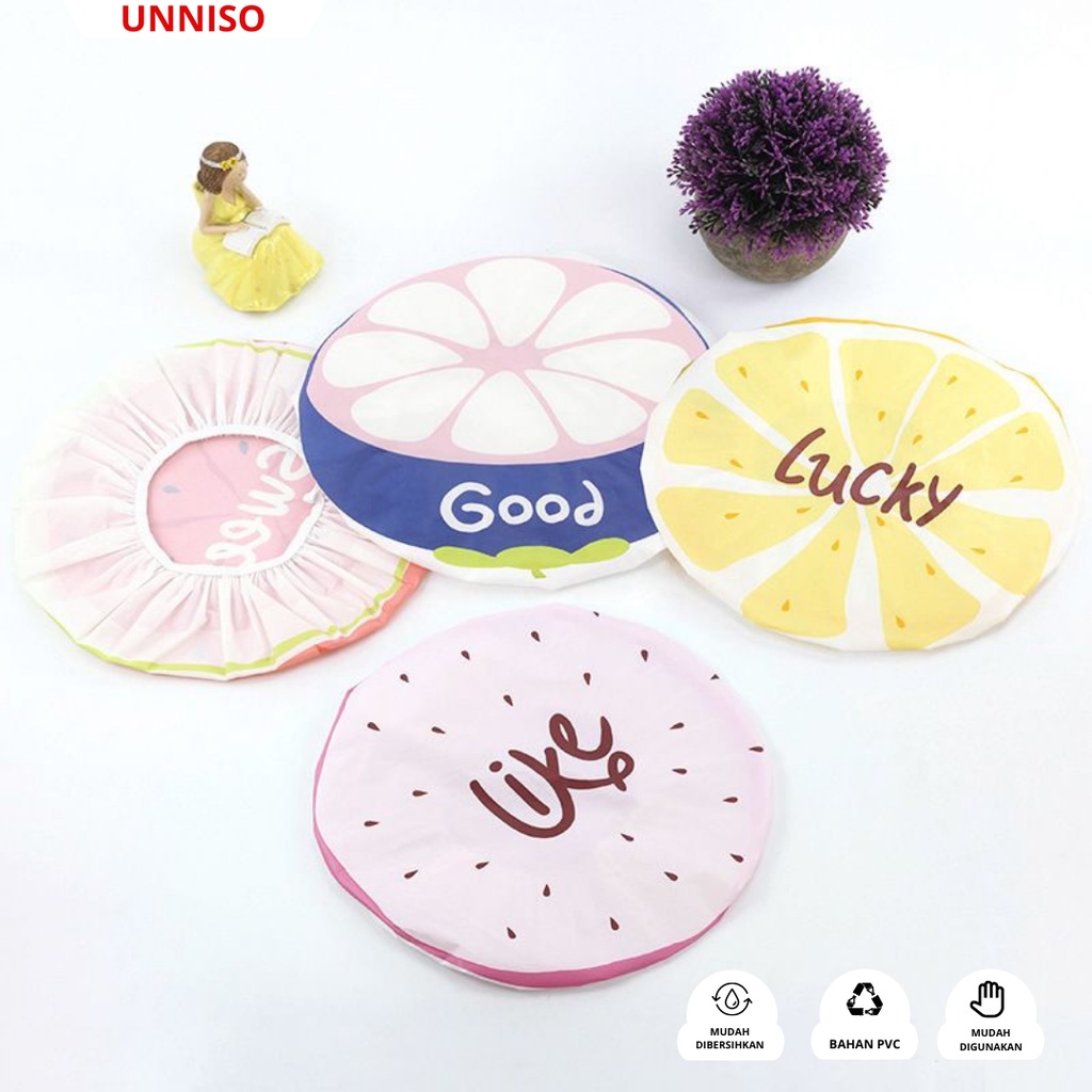 UNNISO - Shower Cap Waterproof Motif Buah Buahan SC9
