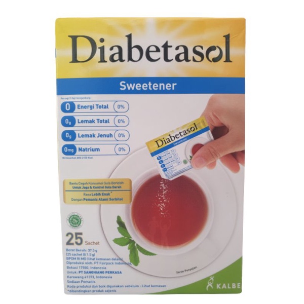 

DIABETASOL ZERO CALORIE SWEETENER 25 SACHET