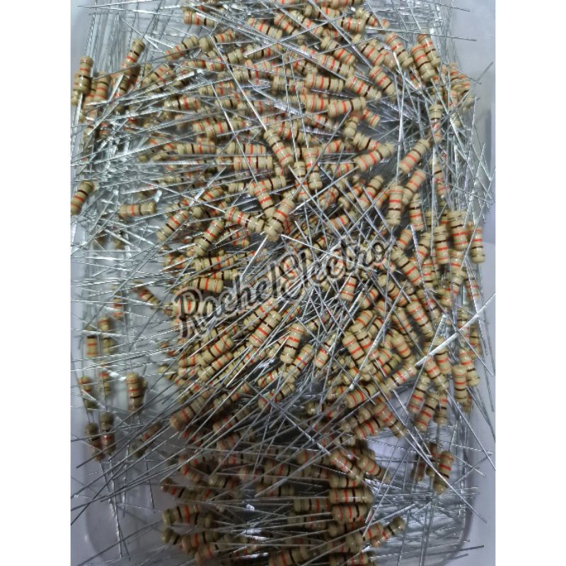 (Harga 10 pcs) Resistor 0.5 Watt 1/2 Watt 1M 1R 1R2 1R5 1R8 1K 1K2 1K5 1K8 10R 10K 100R 100K