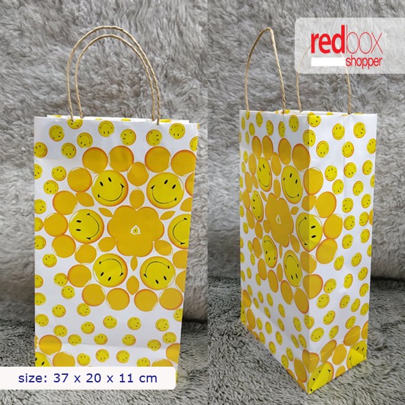 

Paper Bag Motif Polkadot - Flower - Rainbow - Heart - Smile