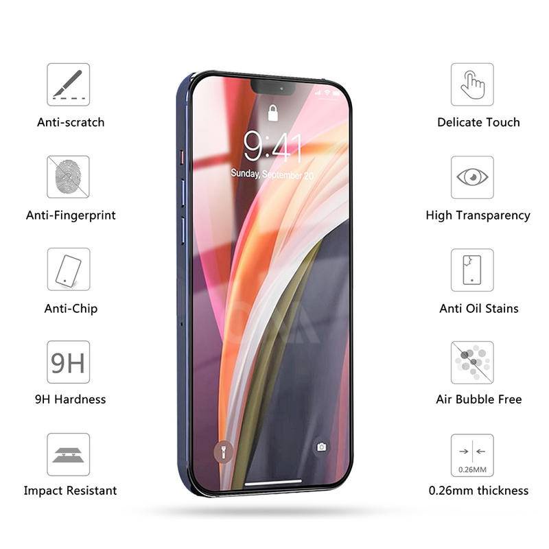 Film Pelindung Layar Full cover Untuk iPhone 11 12 Pro Max Mini 7 8 Plus X XS Max XR SE 2020