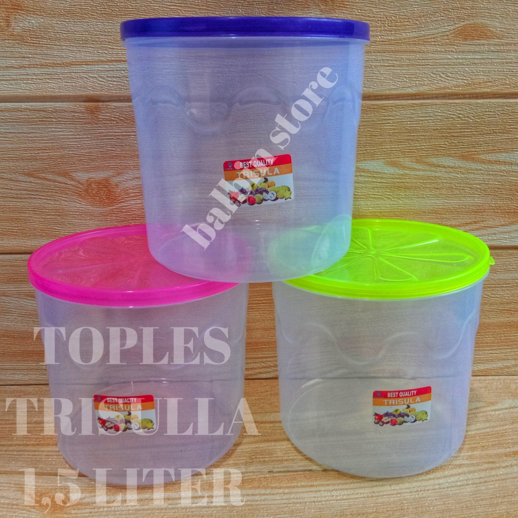 TOPLES PLASTIK TRANSPARAN 1,5 KG // TOPLES BULAT // TOPLES KUE KERING // TOPLES KUE // TOPLES LEBARAN