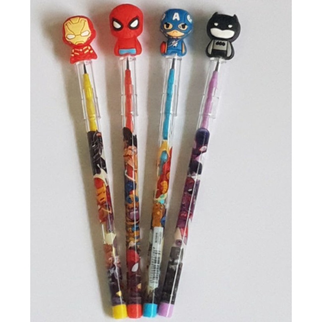 Pensil Bensia / Pensil Cabut Superhero