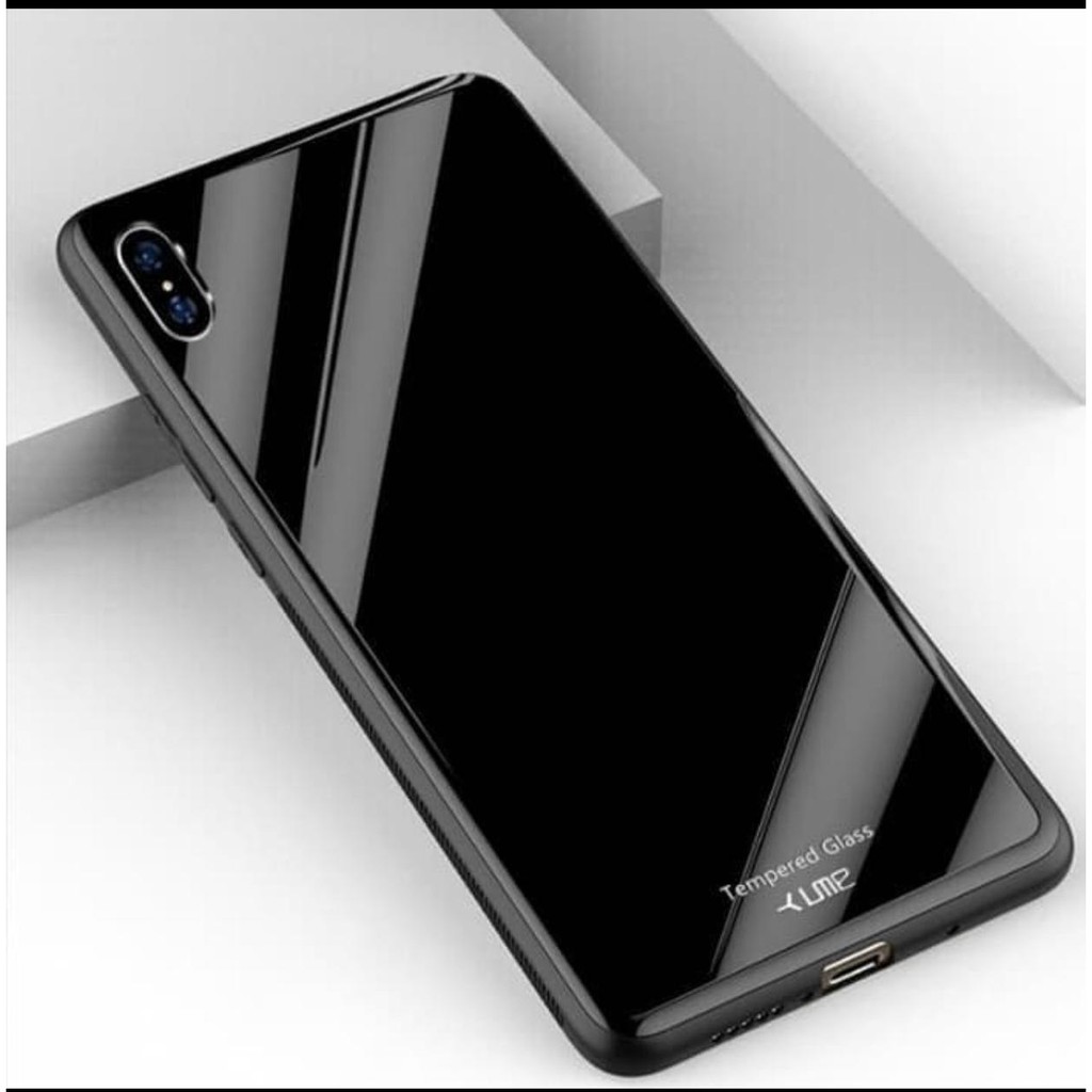 softcase ume black glass iphone xs max