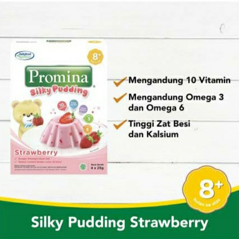 Promina Silky Pudding 100 gram /  Snack puding cemilan anak bayi 8 bulan + 100 g