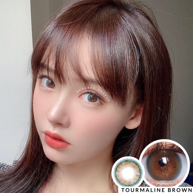 Tourmaline brown choco gray softlens korea original