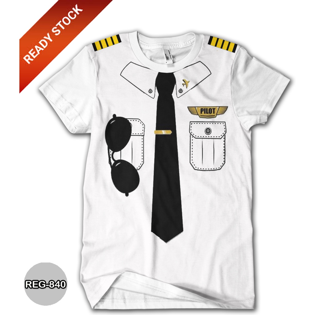 Kaos Pilot Kapten Kaos Anak Motif Pilot Murah Meriah #REG-840