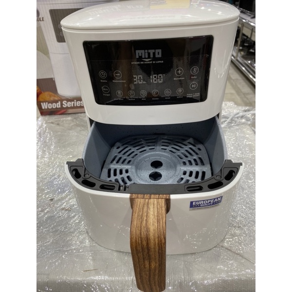 AIR FRYER MITO AF1 PUTIH AF-1 / DIGIFRYER MITO 4 LITER AF-1 WHITE LOW WATT WOOD SERIES