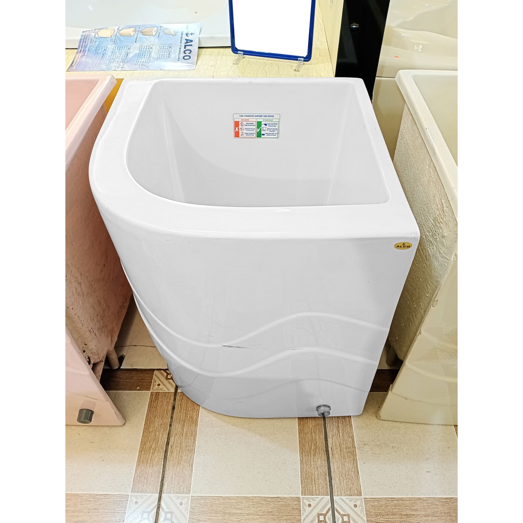 Alco Bak Air Mandi Sudut Luxury Semi Marble 120 Liter 120 Ltr White Shopee Indonesia