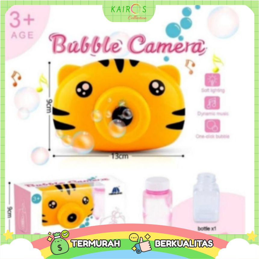 Mainan Anak Gelembung Busa Bubble Camera Karakter Electric