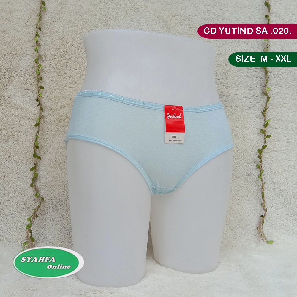 ( 3pc ) CD Yutind SA 20 | Celana Dalam Wanita Basic Midi Warna Muda - Syahfa Online