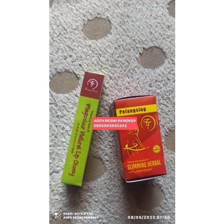 pelangsing + lipgloss FF / slimming herbal FF