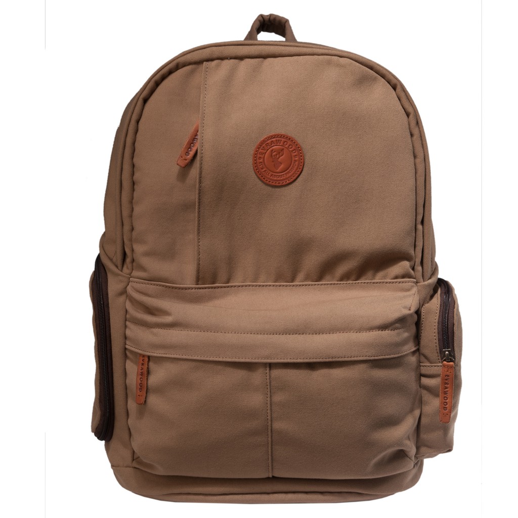 Tas Ransel Laptop - Harvard Backpack Milkbrown - Evrawood