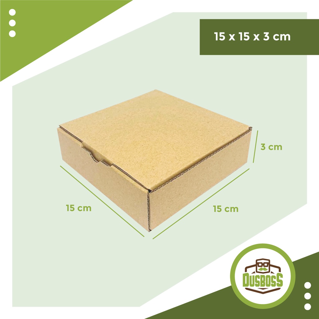 

Kardus karton uk. 15 x 15 x 3 cm....Die Cut kotak aksesoris-dll model box pizza