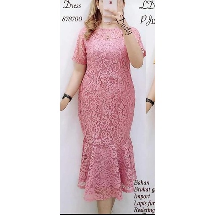 BISA BAYAR DI TEMPAT/DRESS BROKAT DUYUNG/KEBAYA PENDEK/DRESS DUYUNG BRUKAT FULL FURING