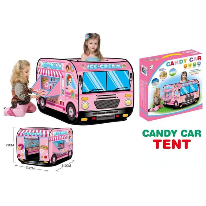 Mainan Tenda Anak Murah Kemping Model Candy Car