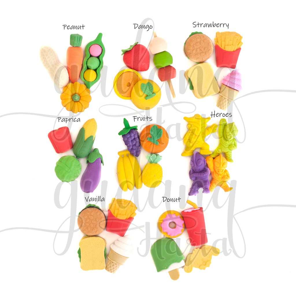 

Penghapus Fruit And Food Eraser Lucu Buah Buahan Dan Makanan GCC 304510
